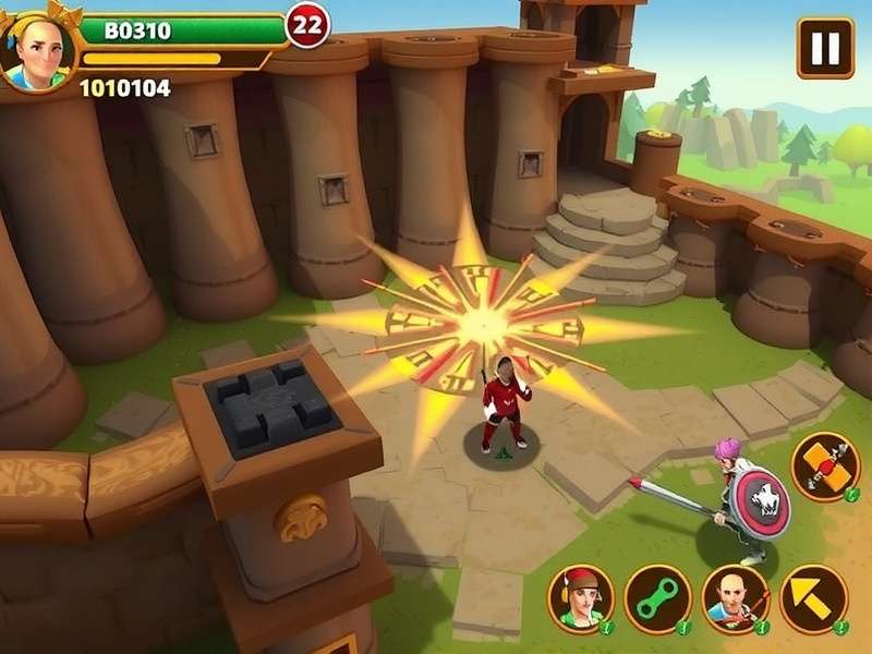 Badami Cave Gladiator Gameplay Screenshot